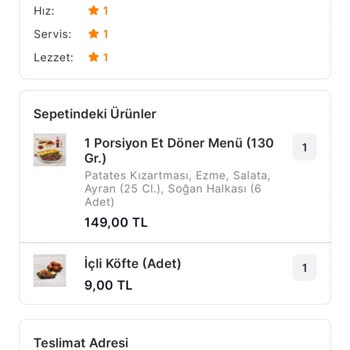 Migros Yemek Yemek Siparişim Ücret İadesi Yapılmadı