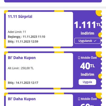 N11 Aktif Kuponu Kullanamama