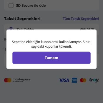 N11 Aktif Kuponu Kullanamama