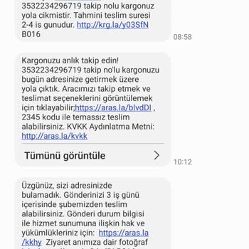 Aras Kargo Şubeden Al Yalanı