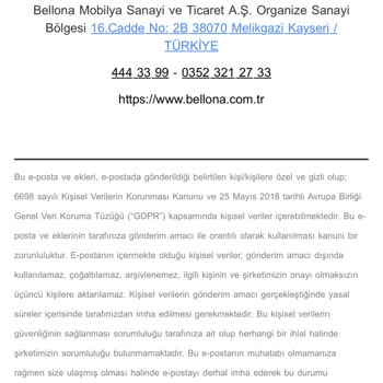 Bellona Online Alışveriş Sorunu