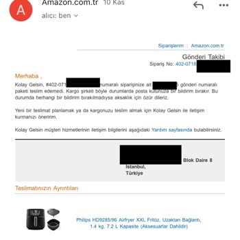 Amazon Ertesi Gün Teslimatlı Ürünü Teslim Etmiyor