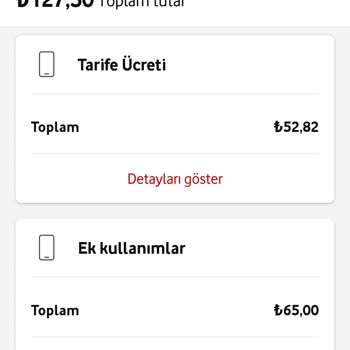 Vodafone Kullanmadığım İnternet Paketinin Ücretini Alması
