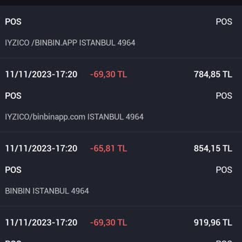 BinBin Fazla Para Çekimi