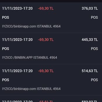 BinBin Fazla Para Çekimi