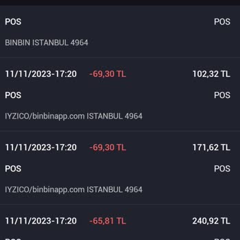 BinBin Fazla Para Çekimi