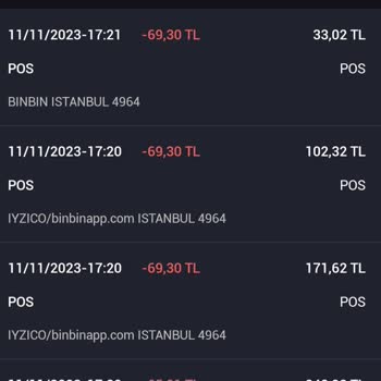 BinBin Fazla Para Çekimi