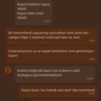 Trendyol "Sizi Özledik-Size Özel" Kuponumun Tükenmesi, Müşteri Hizmetleri Tavrı