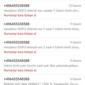Vodafone +44 Mesaj Engelleme