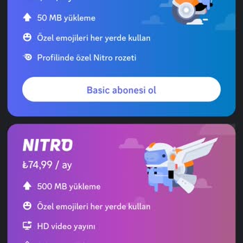 Discord.com Nitro Deneme Süresi