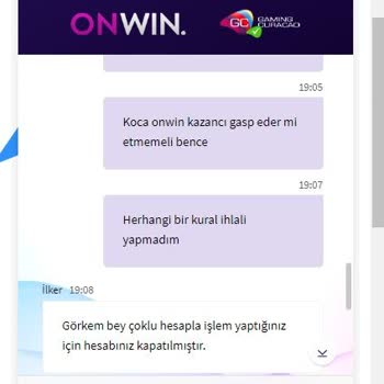 Onwin.com Nedensiz Ve Gerekçesiz Olarak Tüm Bakiyeme El Koydu!