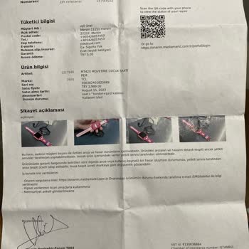 Media Markt Açılmadığından Servise Verdiğim Ürünün Ekranının Kırık Ve Çizik Olması