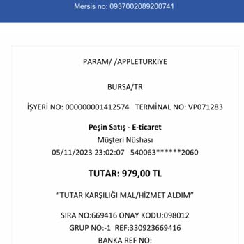 Appleturkiye.com (özel) İade Etmiyorlar Ücretimi