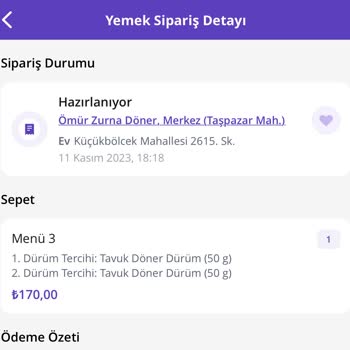 GetirYemek Uzun Bekleyiş Sonrası Soğuk Yemek Hayal Kırıklığı