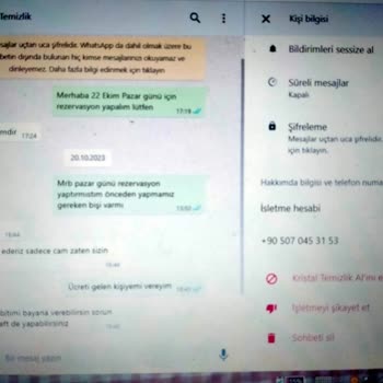 Kristal Temizlik İki Hafta Öncesinde Rezerve Ettiğim Tarihte Yardımcı Göndermediler