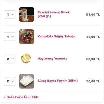 Levent Börek Eksik Sipariş