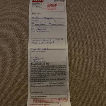 Franke Bulaşık Makinesini Yetkili Servis Daha Da Bozdu.