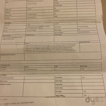 Dyson Süpürge İade Talebi