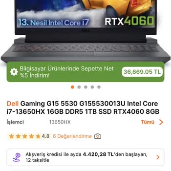 Hepsiburada'dan Aldığım Ürün Sonradan İndirime Girdi