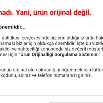 Trendyol Ürünün Sahte Oluşu