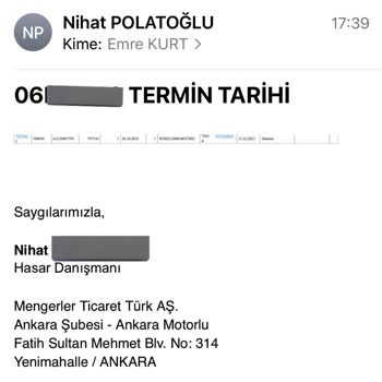 Mengerler Mercedes Benz Yedek Parça Temini Ve İkame Araç Fiyaskosu