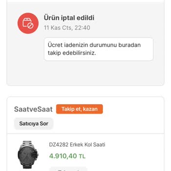 Hepsiburada Sipariş İptal Etmiyor