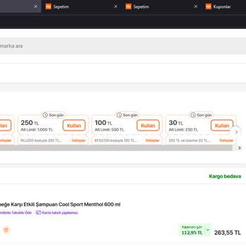 Hepsiburada Canlı Yayında Kazanılan Kuponların Geçersiz Olması