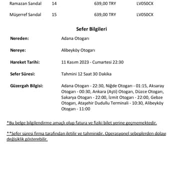 Obilet Ve Lüks Adana Seyahat Mağduriyeti