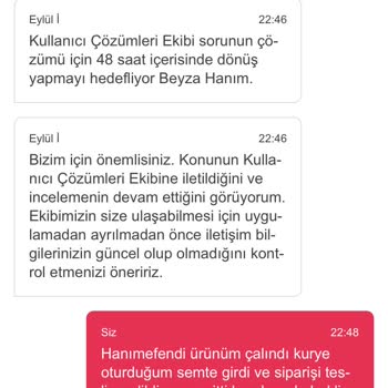 Yemeksepeti Siparişim Gelmedi İademi Yapmıyorlar