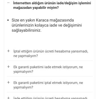 Mall Of İstanbul Karaca İnternet Alışverişinin Mağazadan İade Alınmaması