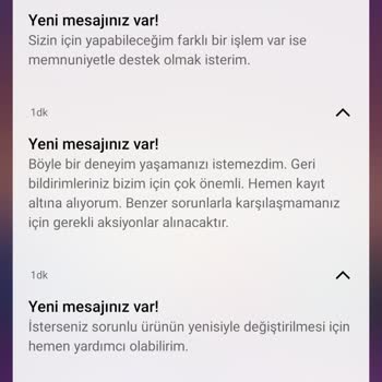 Yemeksepeti'nden Sürekli Bildirim Geliyor