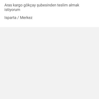 Aras Kargo Yanlış Şubeye Gönderim