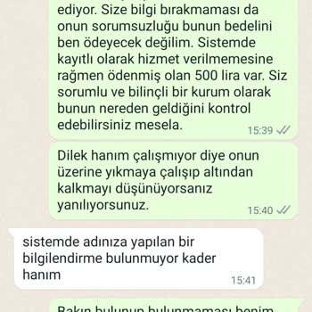 Rönesans Vip Güzellik Salonu Hizmet Verilmemesine Rağmen 500 Liram Geri Verilmiyor