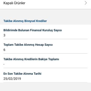 Findeks Raporu Güncellenmesi Talebi