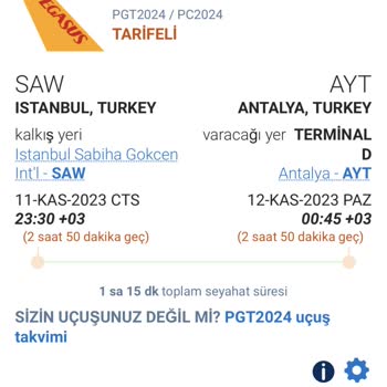 Pegasus Hava Yolları Uçuş Erteleme Problemi