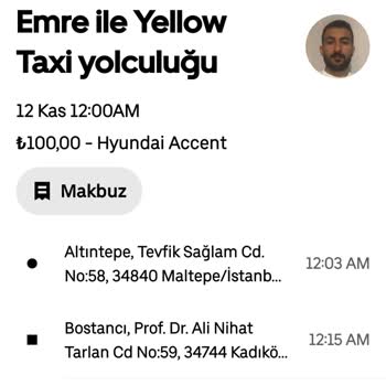 Uber Ve Sürücüsünü Şikayet