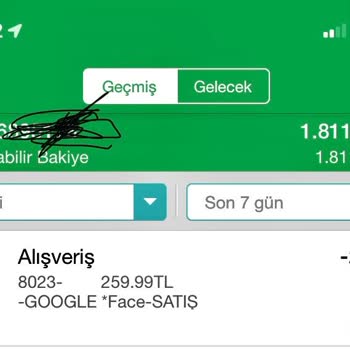 Google Face Satış Habersiz Para Çekimi!
