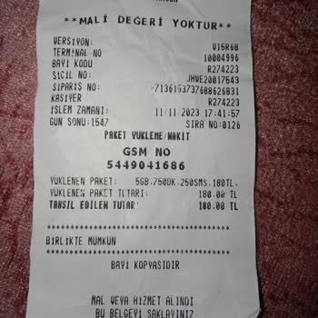 Vodafone Başka Numaraya Tl Attım Geri Almak