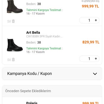 FLO Ayakkabı FLO Bir Alana Bir Bedava Siparişim Ödeme Yapmama Rağmen İptal Olmuş