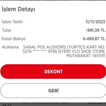 FLO Ayakkabı FLO Bir Alana Bir Bedava Siparişim Ödeme Yapmama Rağmen İptal Olmuş