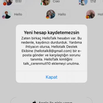 HelloTalk Hesabıma Giriş Yapamıyorum