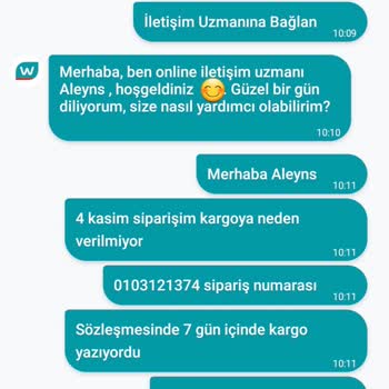 Watsons Muhatap Yok Kargo Yok Bilgi Yok