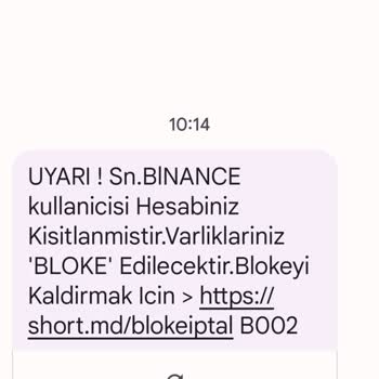 Binance Üyesi Olmadığım Halde Mesaj Gelmesi...