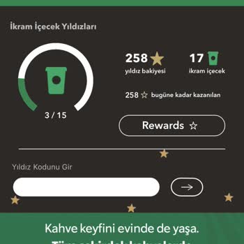 Starbucks Uygulamasında Kaybolan Yıldızlarım!