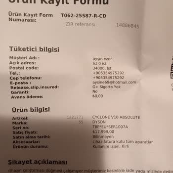 Dyson V 10 Üç Ayda Bozuldu 15 Gündür Servisten Haber Yok!