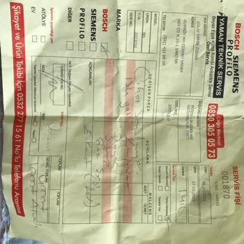 Yaman Teknik Servis Hizmet Alamamak Ücret İadesi Alamamak