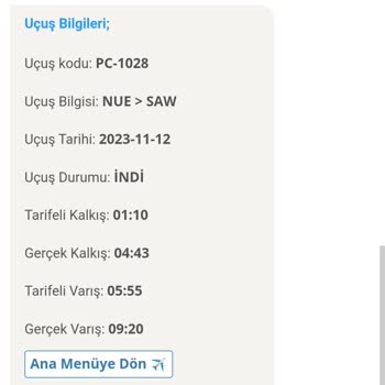 Pegasus Geç Uçuş İle Bizi Mağdur Etti