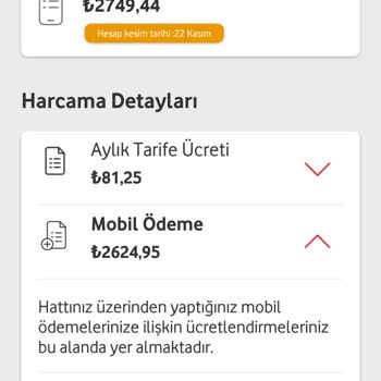 Vodafone Faturama Bilgi Ve Onayım Olmayan Oyun Ücreti Yansıttı.
