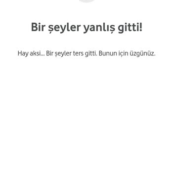 Vodafone Hediye Çarkı Hata Veriyor