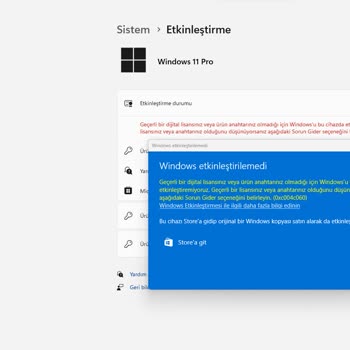Pinti Store Windows 11 Pro Key Aktivasyon Problemi